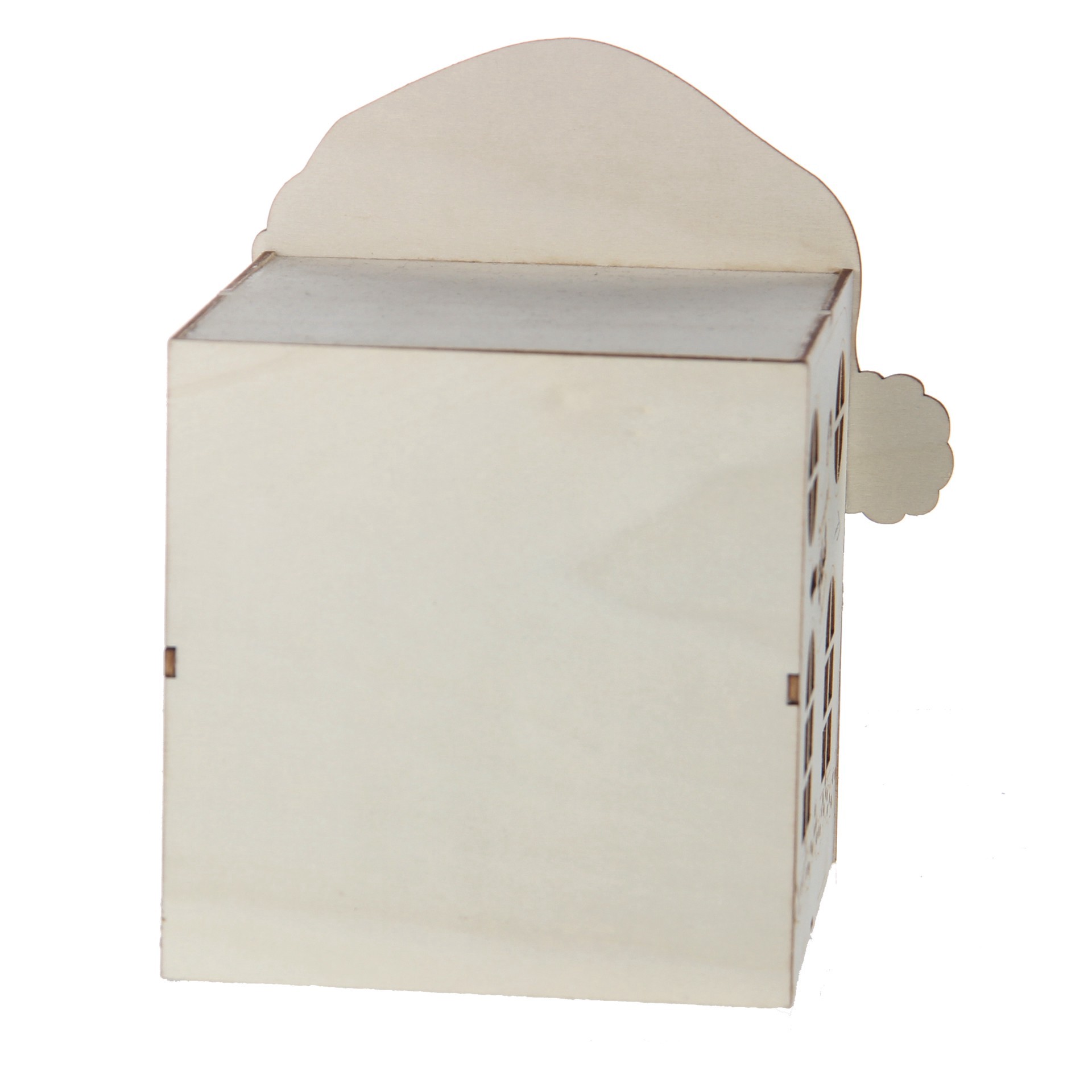 slide 4 of 5, 7" Unfinished Cafe Claus Diy Led Wood Decor By Make Market, 7 in