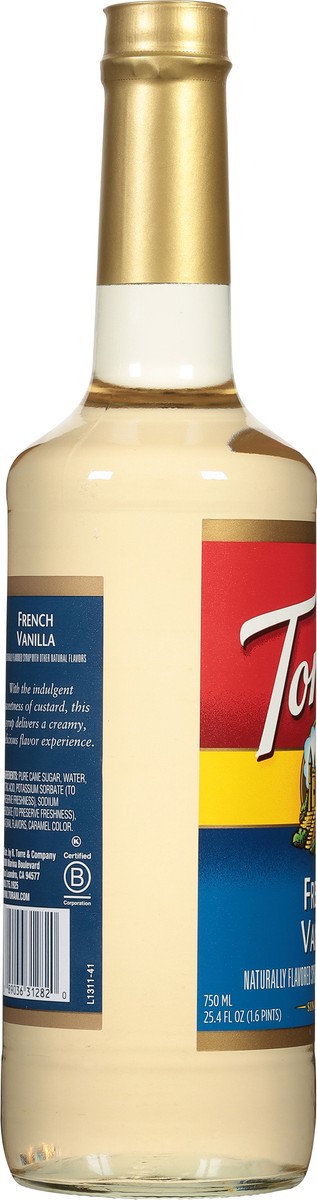 slide 4 of 14, Torani French Vanilla Syrup - 750 ml, 750 ml