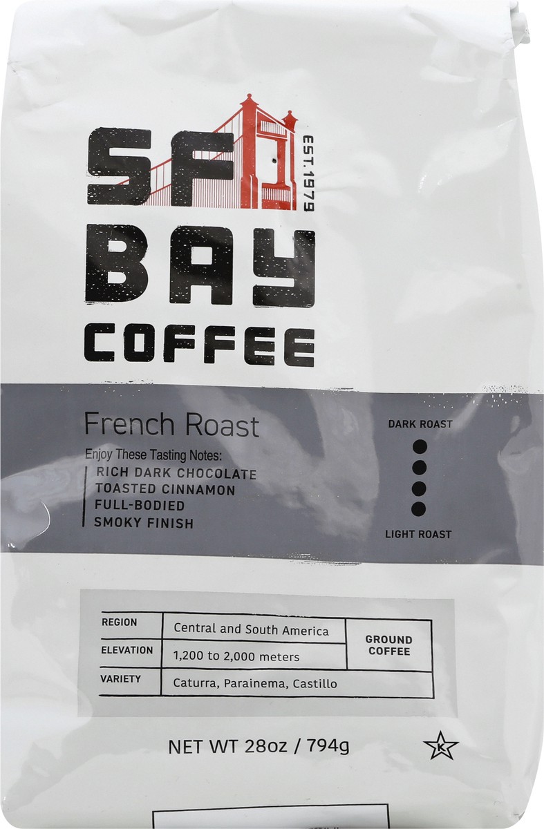 slide 7 of 12, SF Bay Coffee Ground Dark Roast French Roast Coffee - 1.75 lb, 28 oz