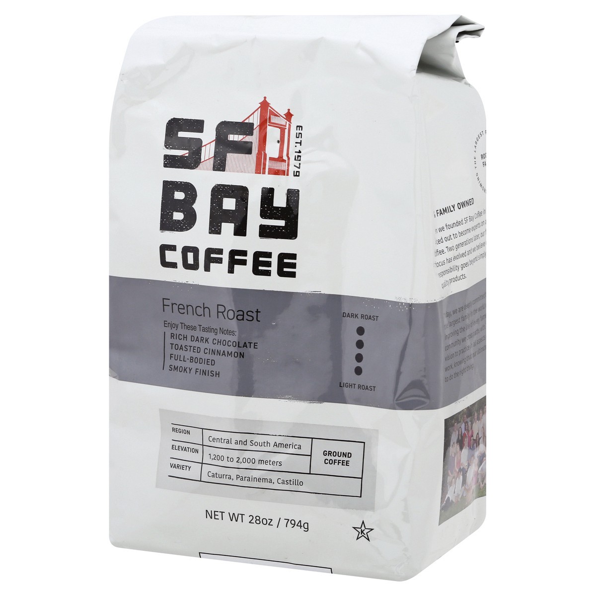 slide 10 of 12, SF Bay Coffee Ground Dark Roast French Roast Coffee - 1.75 lb, 28 oz