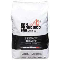 SF Bay Coffee Ground Dark Roast French Roast Coffee 1.75 lb