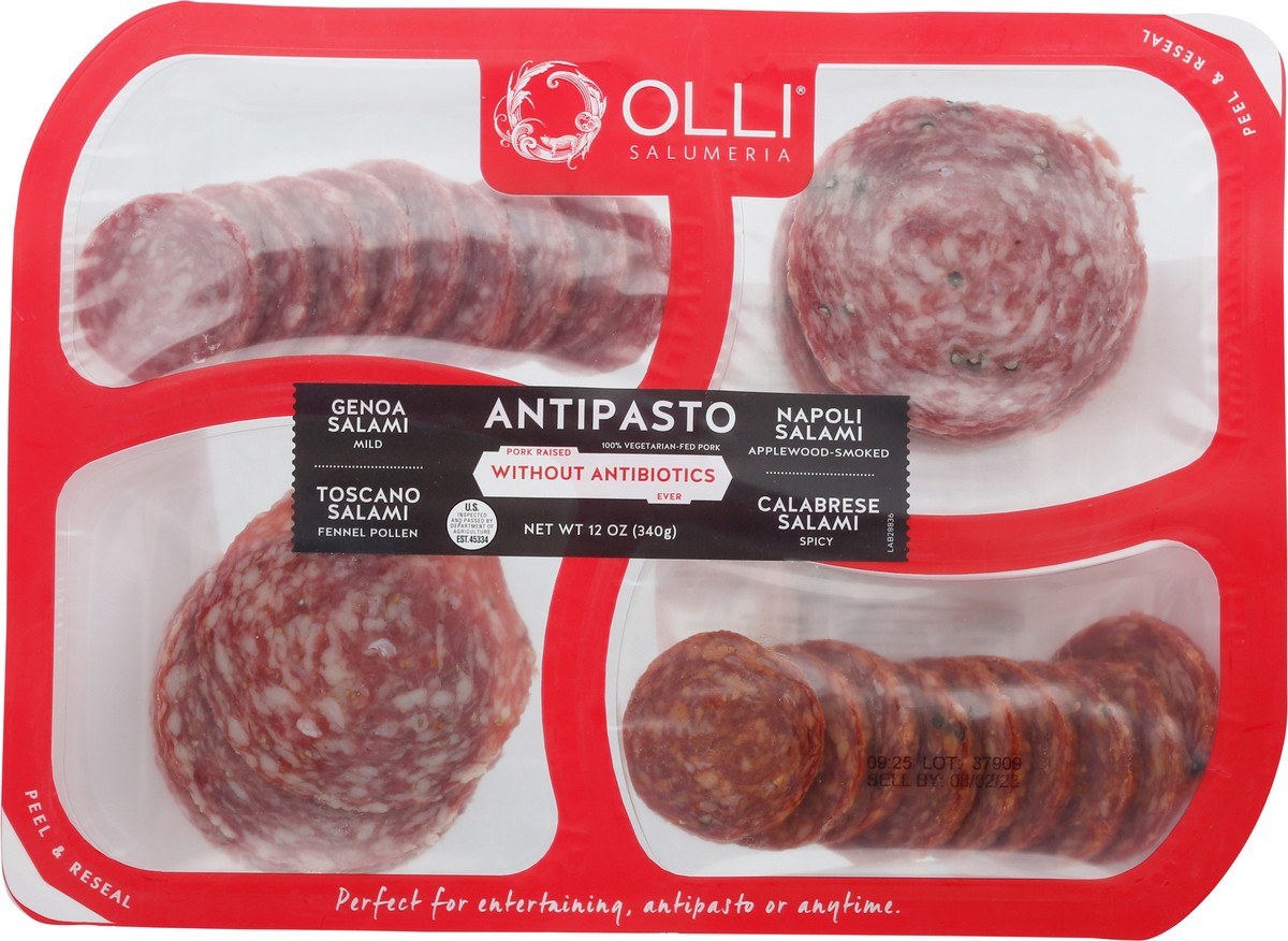 slide 2 of 2, Olli Salumeria Genoa, Napoli, Toscano & Calabrese Salami Antipasto 12 oz, 12 oz