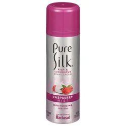 Pure Silk Rich & Luxurious Raspberry Mist Shaving Cream 7.25 oz
