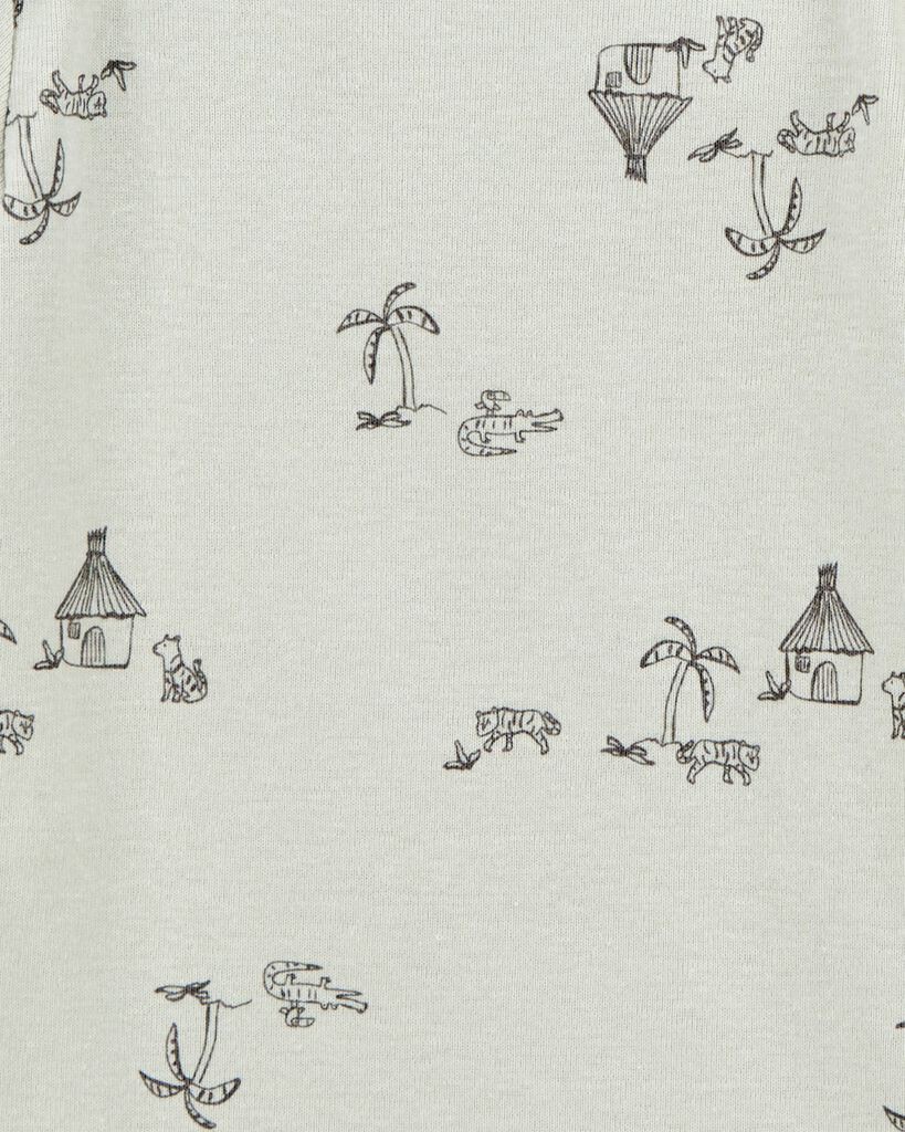 slide 2 of 4, Carter's Baby Boy 5-Pack Safari Short Sleeve Bodysuits Neutral 18M, 1 ct