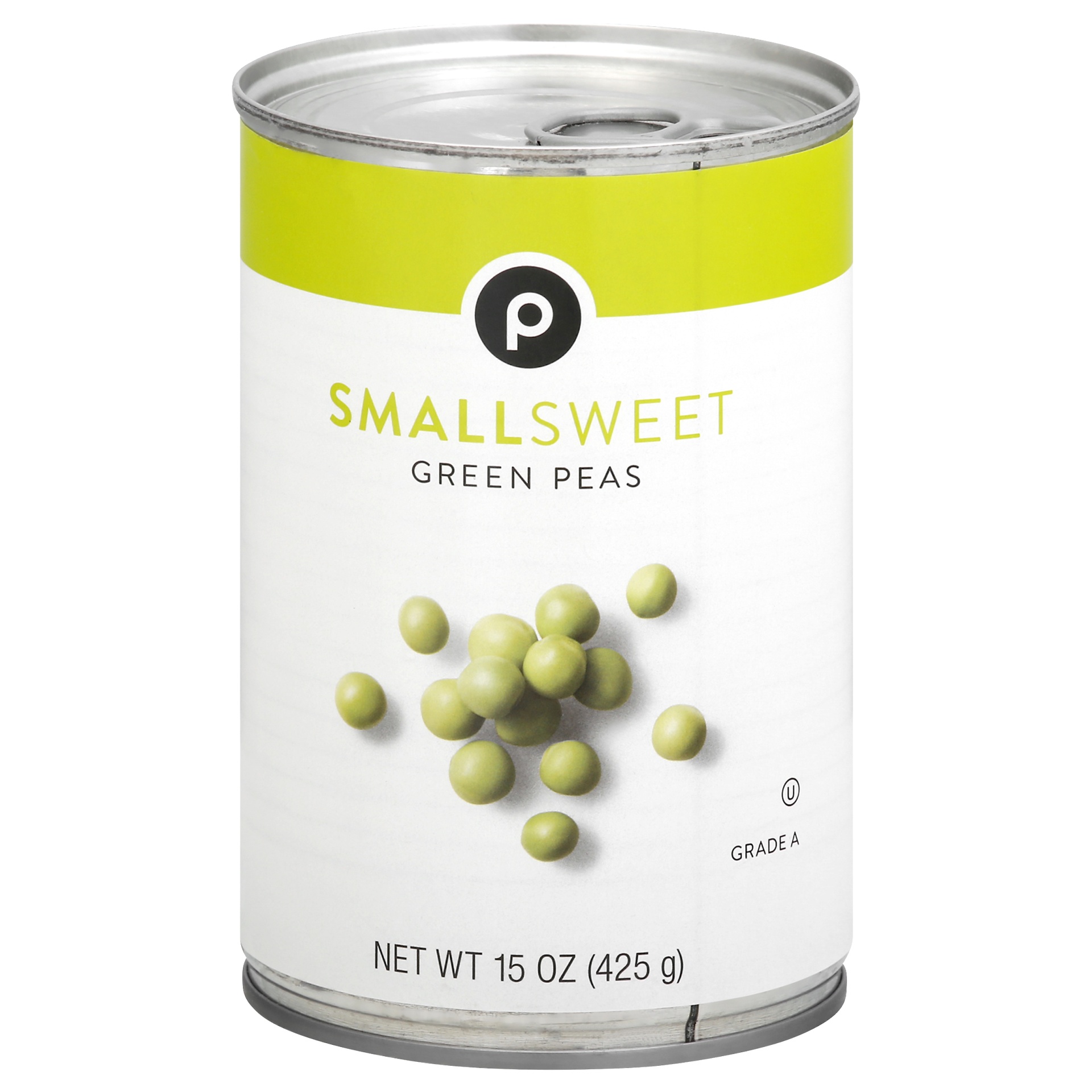 slide 1 of 1, Publix Small Sweet Green Peas, 15 oz