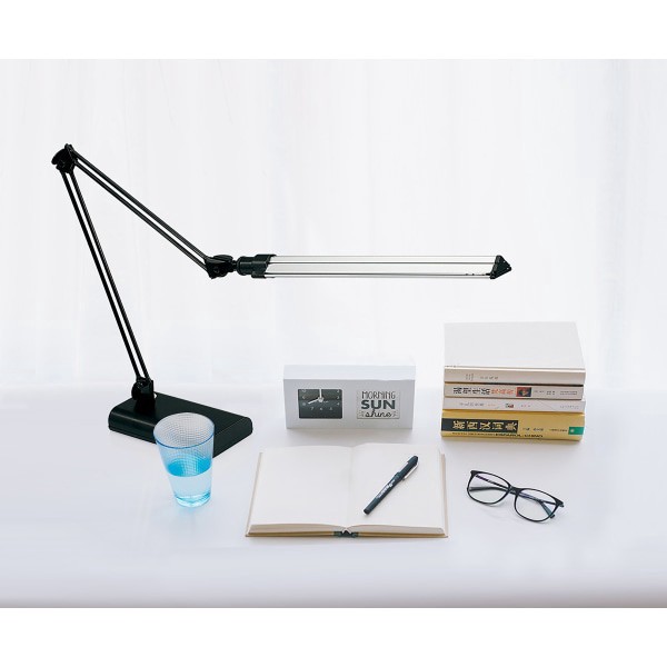 slide 6 of 10, Realspace Architect Desk Lamp, 21-1/2'', Black/Silver, 1 ct