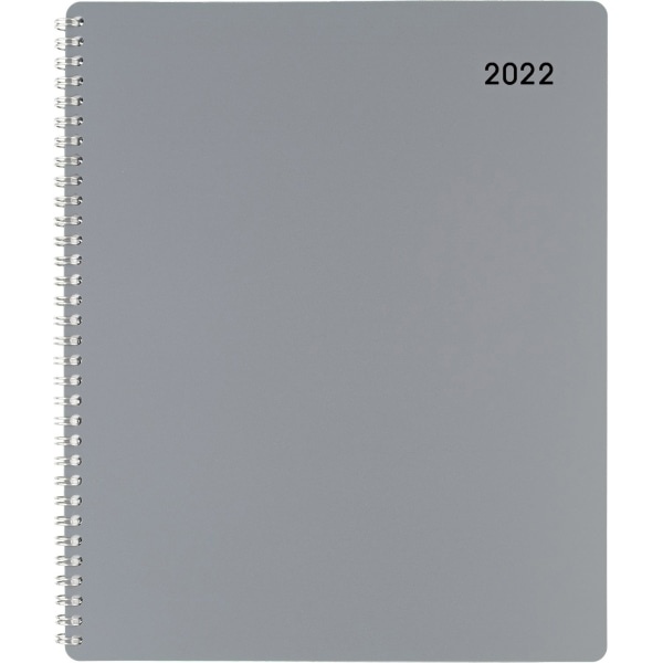 slide 1 of 4, Office Depot Brand Weekly/Monthly Appointment Book, 8-1/2'' X 11'', Silver, January To December 2022, Od710530, 1 ct