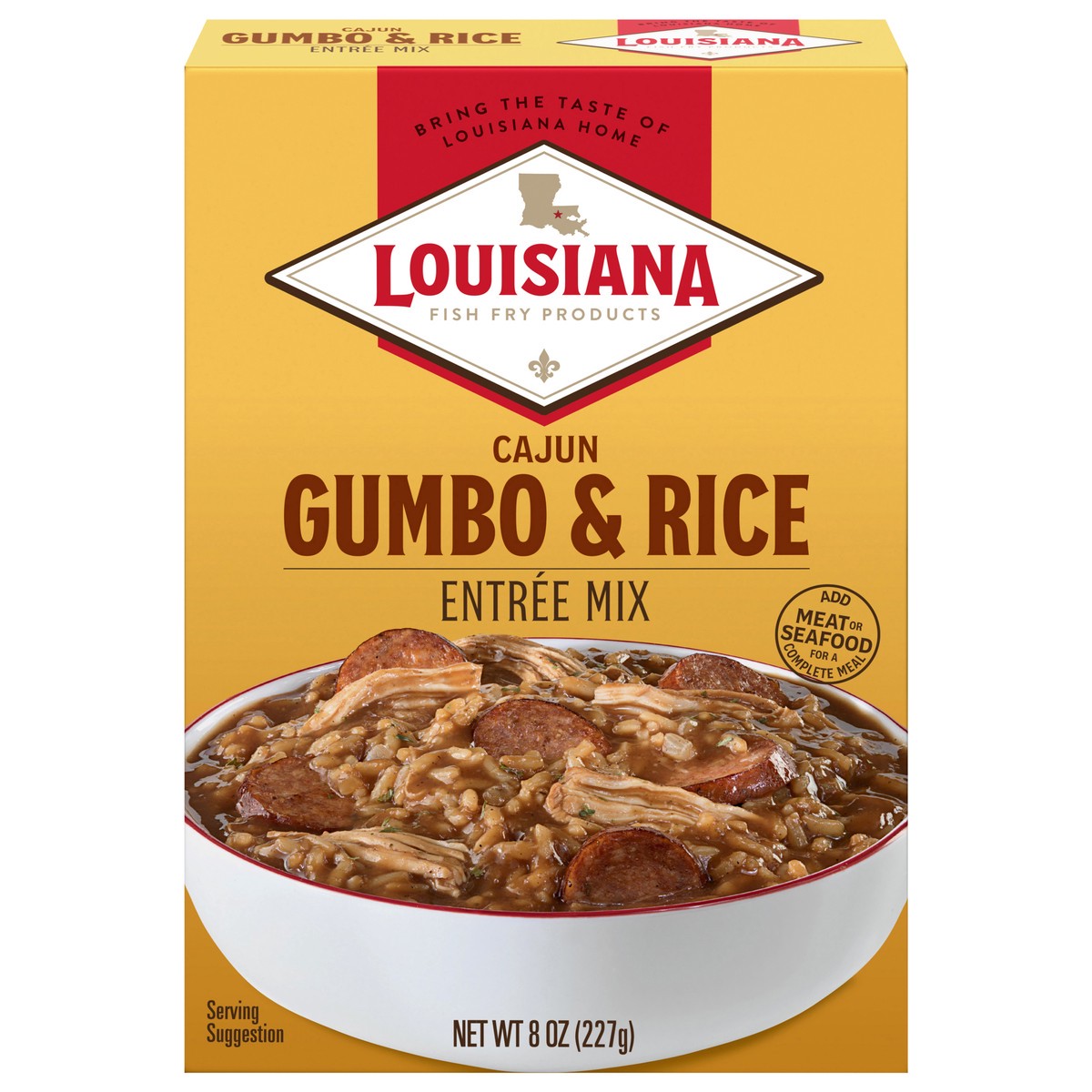 slide 10 of 13, Louisiana Fish Fry Products Cajun Gumbo & Rice Entree Mix 8 oz, 8 oz