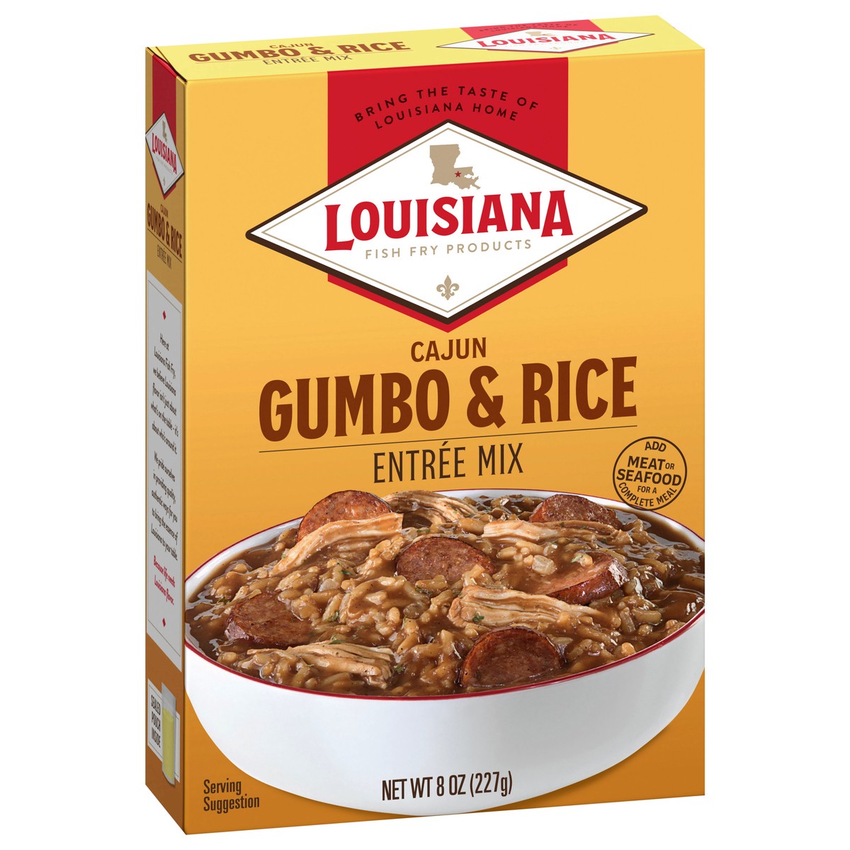 slide 13 of 13, Louisiana Fish Fry Products Cajun Gumbo & Rice Entree Mix 8 oz, 8 oz