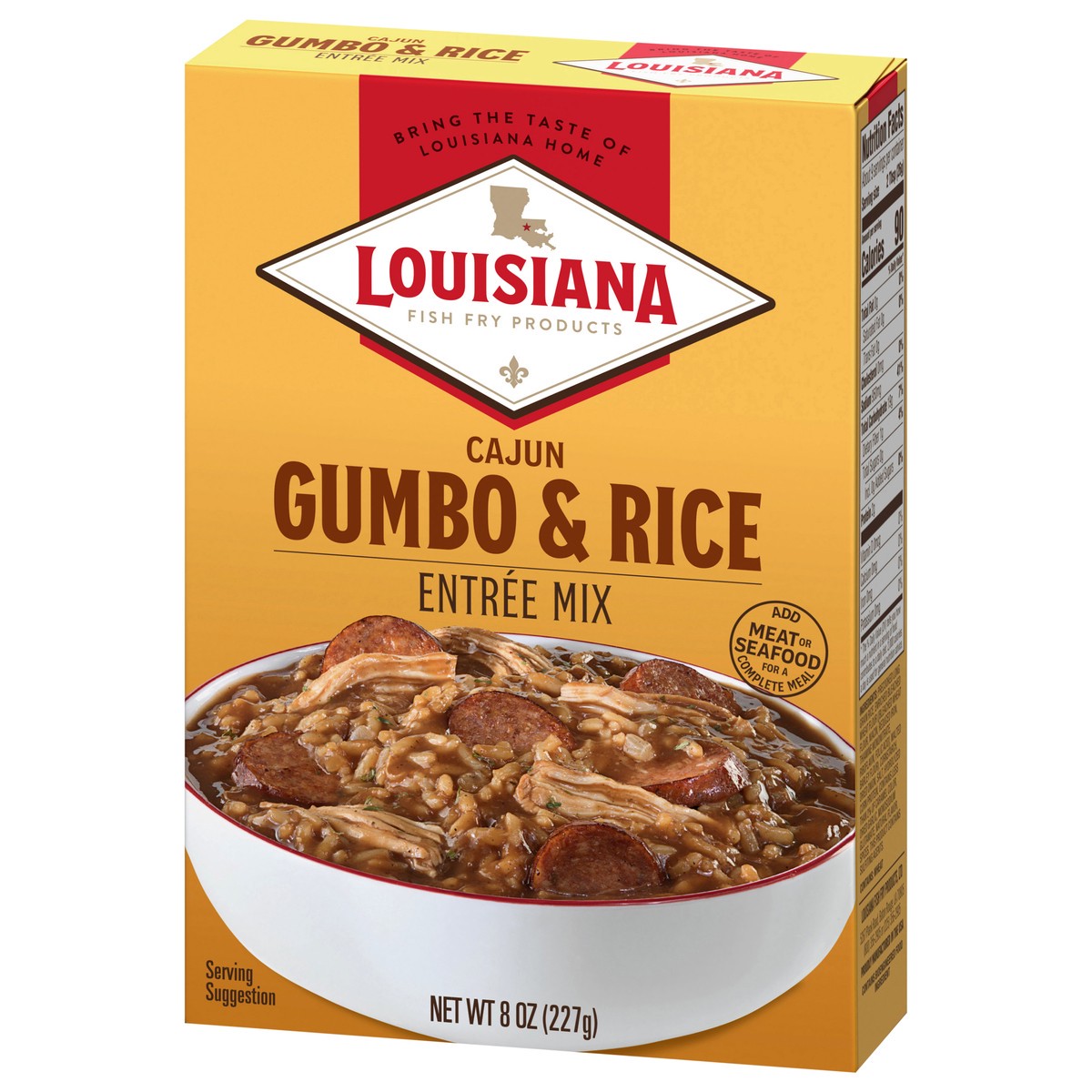 slide 12 of 13, Louisiana Fish Fry Products Cajun Gumbo & Rice Entree Mix 8 oz, 8 oz