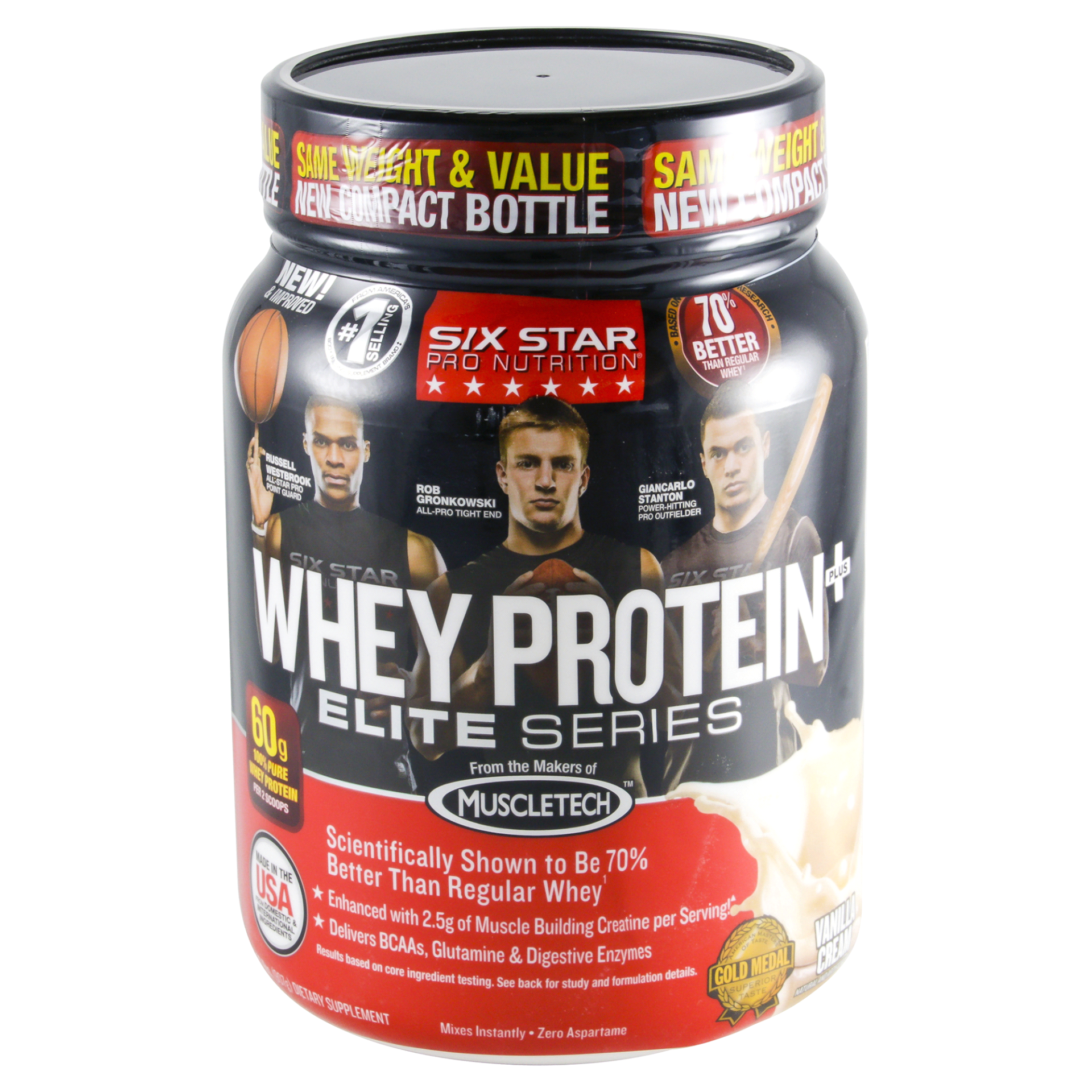 slide 1 of 1, Six Star Pro Nutrition 100% Whey Protein Elite Series Vanilla Cream, 2 lb