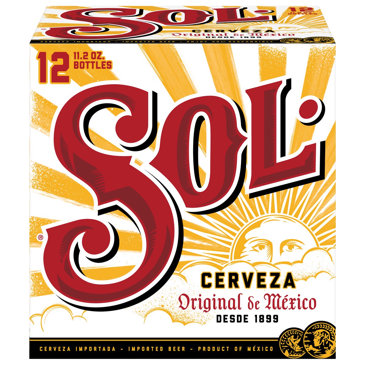 slide 1 of 9, Sol Beer, Imported, 12 ct; 11 oz