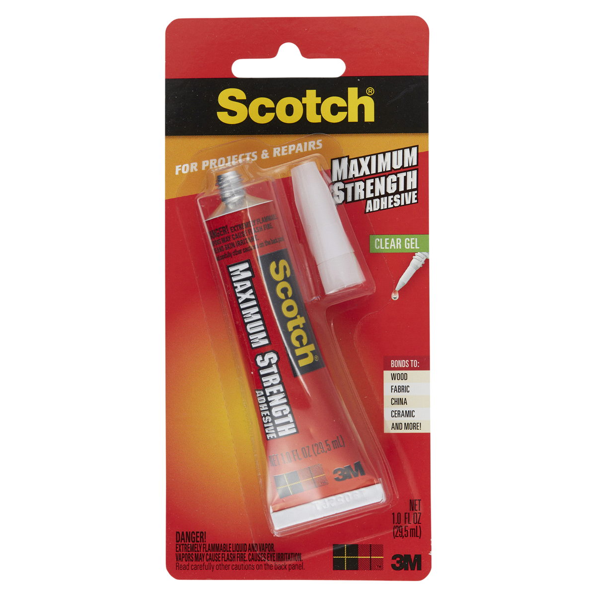 slide 1 of 5, Scotch Maximum Strength Adhesive, 1 oz