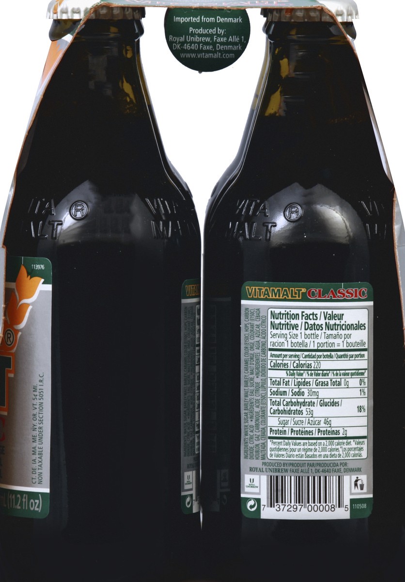 slide 3 of 7, Iberia Vita Malt Classic Non Alcoholic Malt Beverage - 6ct/12 fl oz, 6 ct; 11.2 fl oz