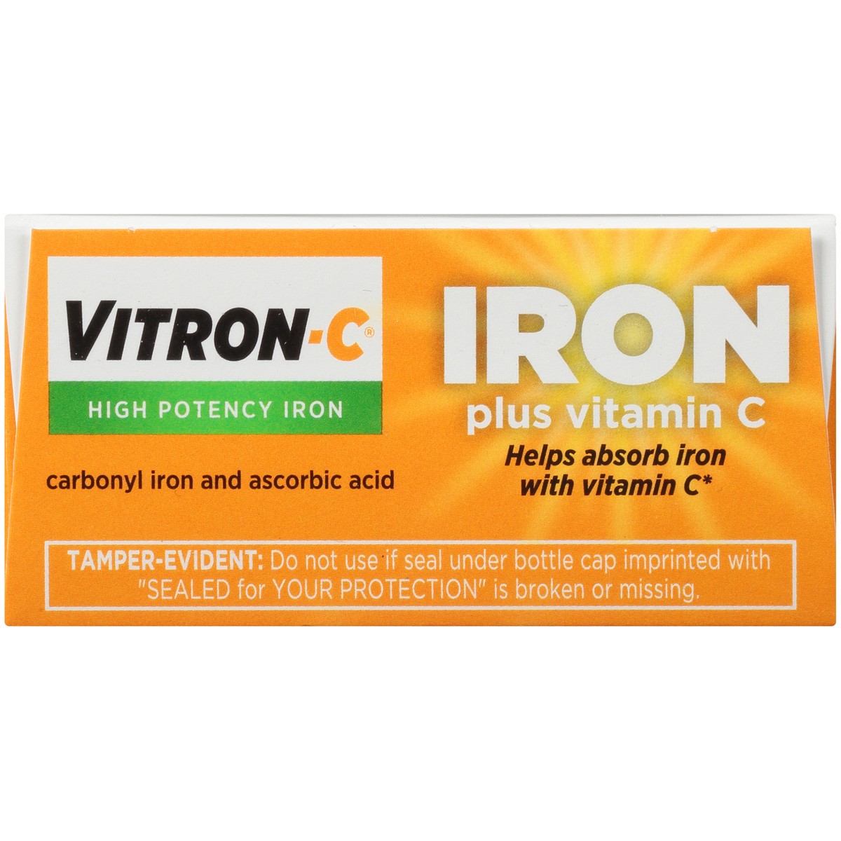 slide 4 of 10, Vitron-C Iron Supplement, Immunity Support Iron Supplements with Vitamin C, Iron Pills for Immune Support, 60 Count, 60 ct