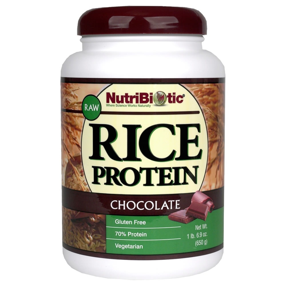 slide 1 of 1, Nutribiotic Chocolate Rice Protein, 200 ct