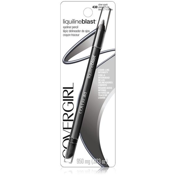 slide 1 of 1, Covergirl LiquilineBlast Eyeliner - Silver Spark, 0.033 oz