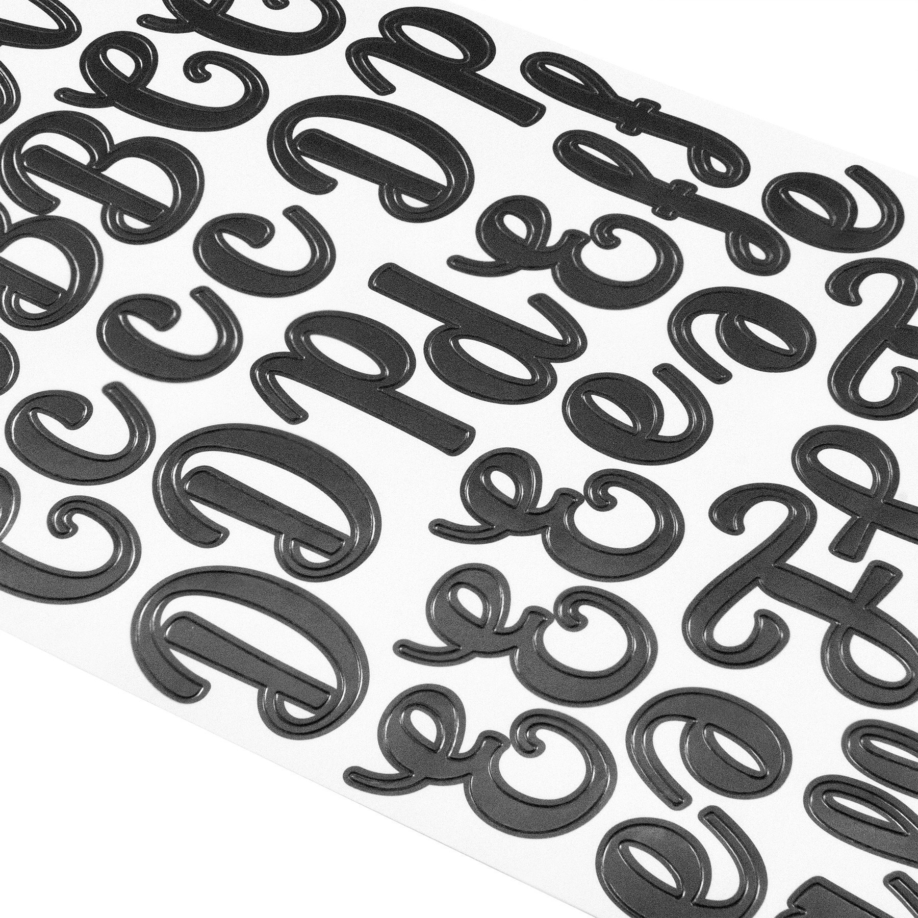 slide 2 of 4, Black Script Alphabet Stickers By Recollections, 5.5 in x 11 in