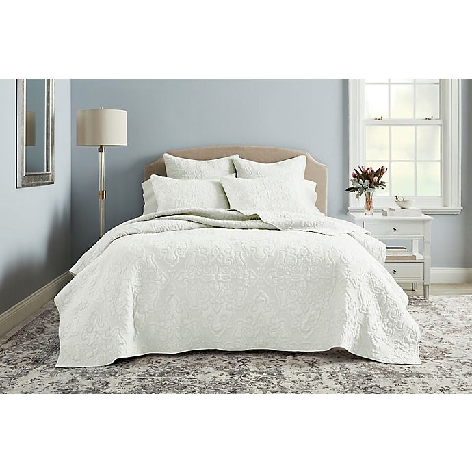 slide 1 of 1, Wamsutta Cambridge Full/Queen Quilt Set - Ivory, 3 ct