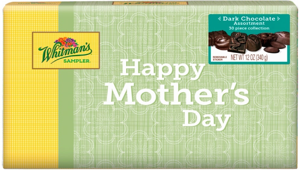 slide 1 of 1, Whitman's Mother's Day Dark Chocolate Assorment, 12 oz