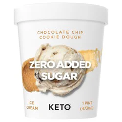 Keto Pint Chocolate Chip Cookie Dough Ice Cream 1 pt