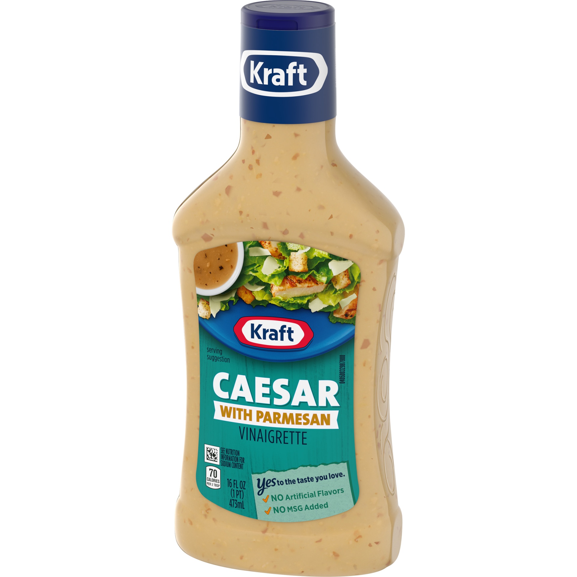slide 4 of 7, Kraft Caesar Vinaigrette Salad Dressing with Parmesan Bottle, 16 fl oz