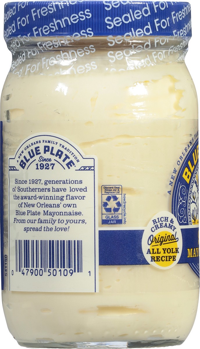 slide 12 of 13, Blue Plate Real Rich & Creamy Original Mayonnaise 8 fl oz, 8 fl oz