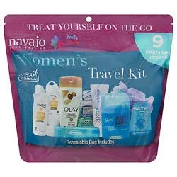Womens Resealable Bag Travel Kit 9pc Tsa Compliant - 9 CT
