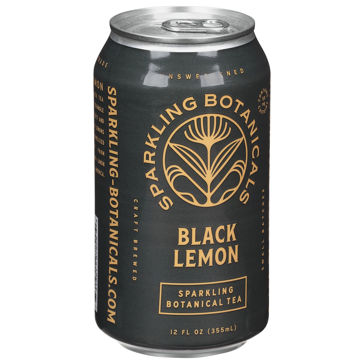 slide 2 of 9, Sparkling Botanicals Unsweetened Sparkling Black Lemon Botanical Tea 12 fl oz, 12 fl oz