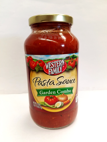 slide 1 of 1, Western Family Garden Combo Pasta Sauce, 24 oz