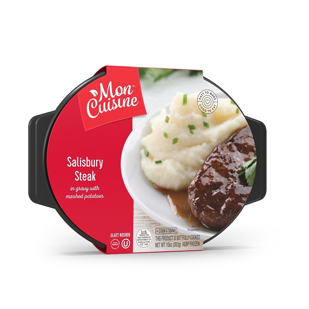 slide 1 of 1, Mon Cuisine Salisbury Steak, 10 oz