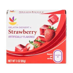 Giant Strawberry Gelatin Dessert