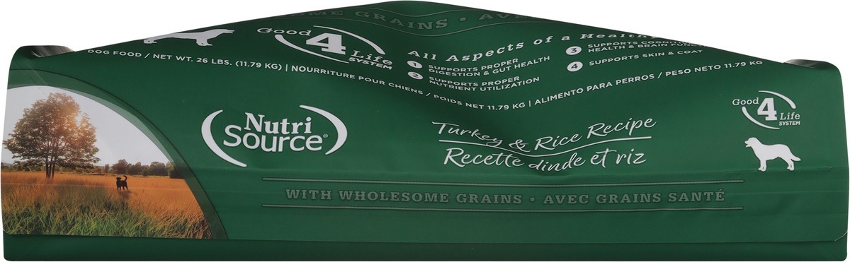 slide 7 of 15, NutriSource For All Life Stages Turkey & Rice Recipe Dog Food 26 lb, 26 lb