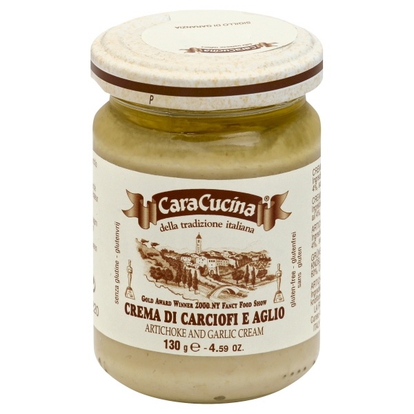 slide 1 of 1, Cara Cucina Della Tradizione Italiana - Crema di Carciofi e Aglio - Artichoke and Garlic Cream, 4.59 oz