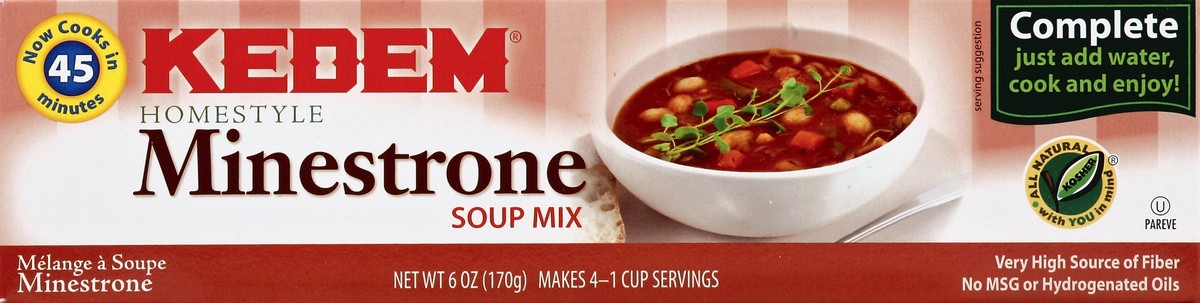 slide 2 of 4, Kedem Minestrone Soup Mix, 6 oz