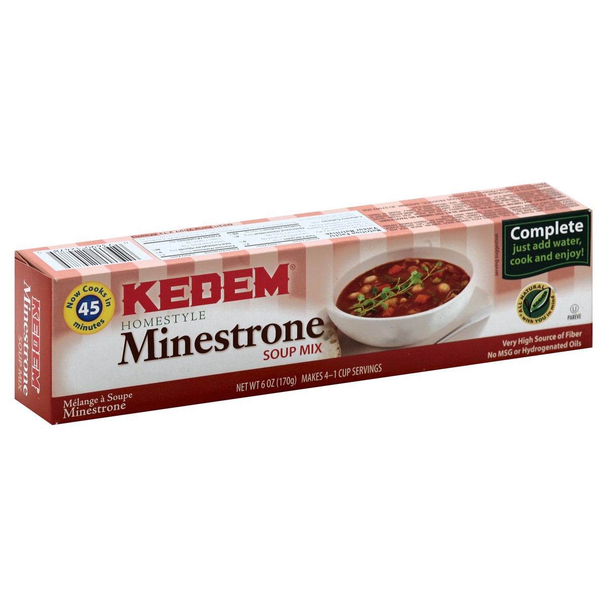 slide 1 of 4, Kedem Minestrone Soup Mix, 6 oz