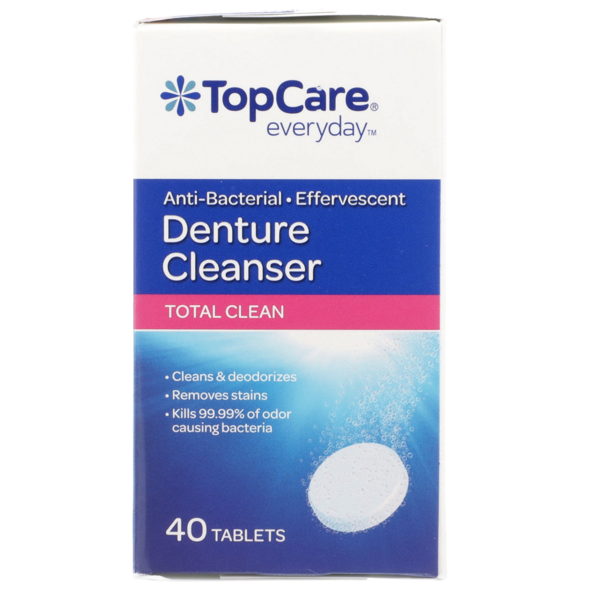 slide 4 of 6, TopCare Top Care Denture Cleanser Tablets Anti-Bacterial, 40 ct