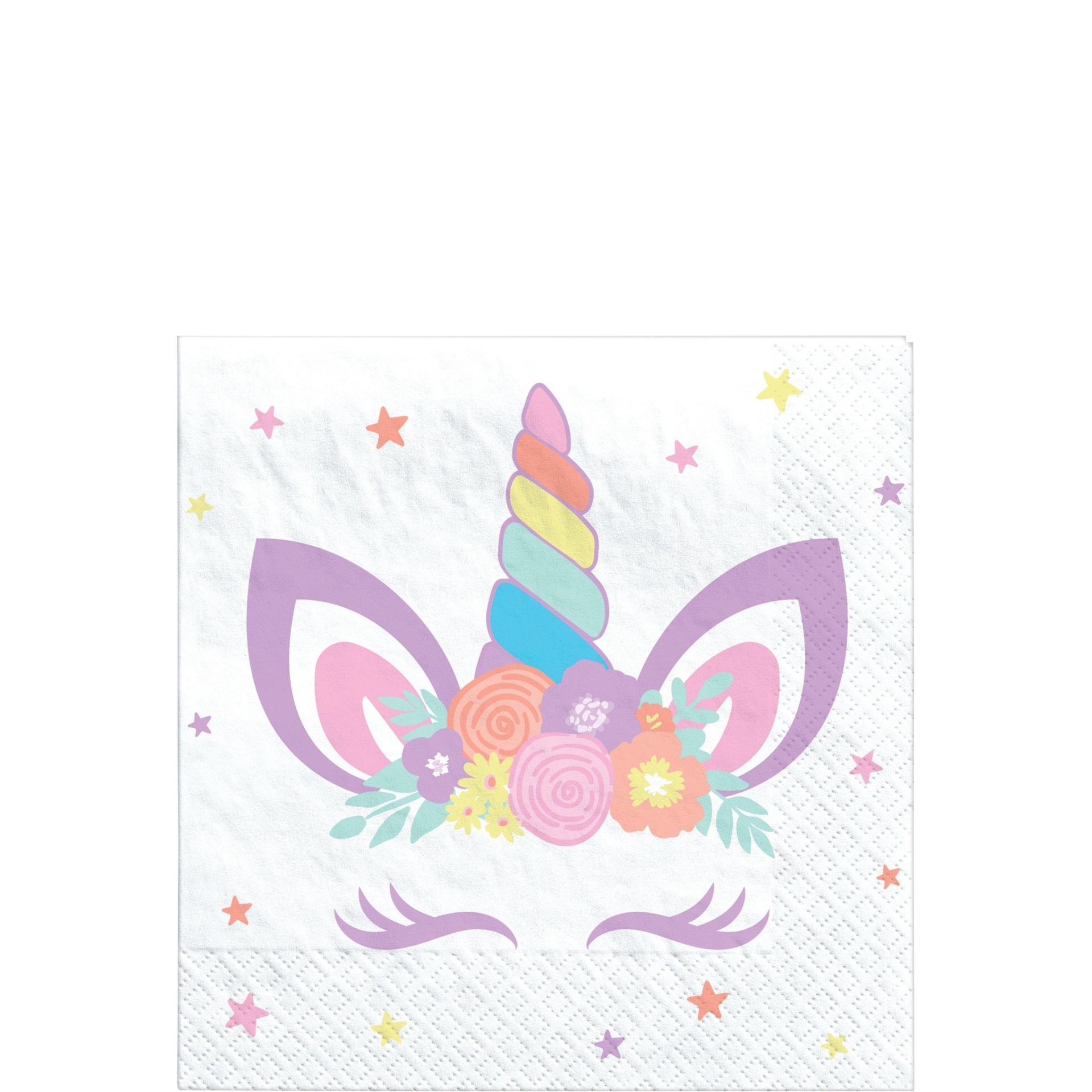 slide 1 of 1, Party City Unicorn Party Beverage Napkins, 16 ct