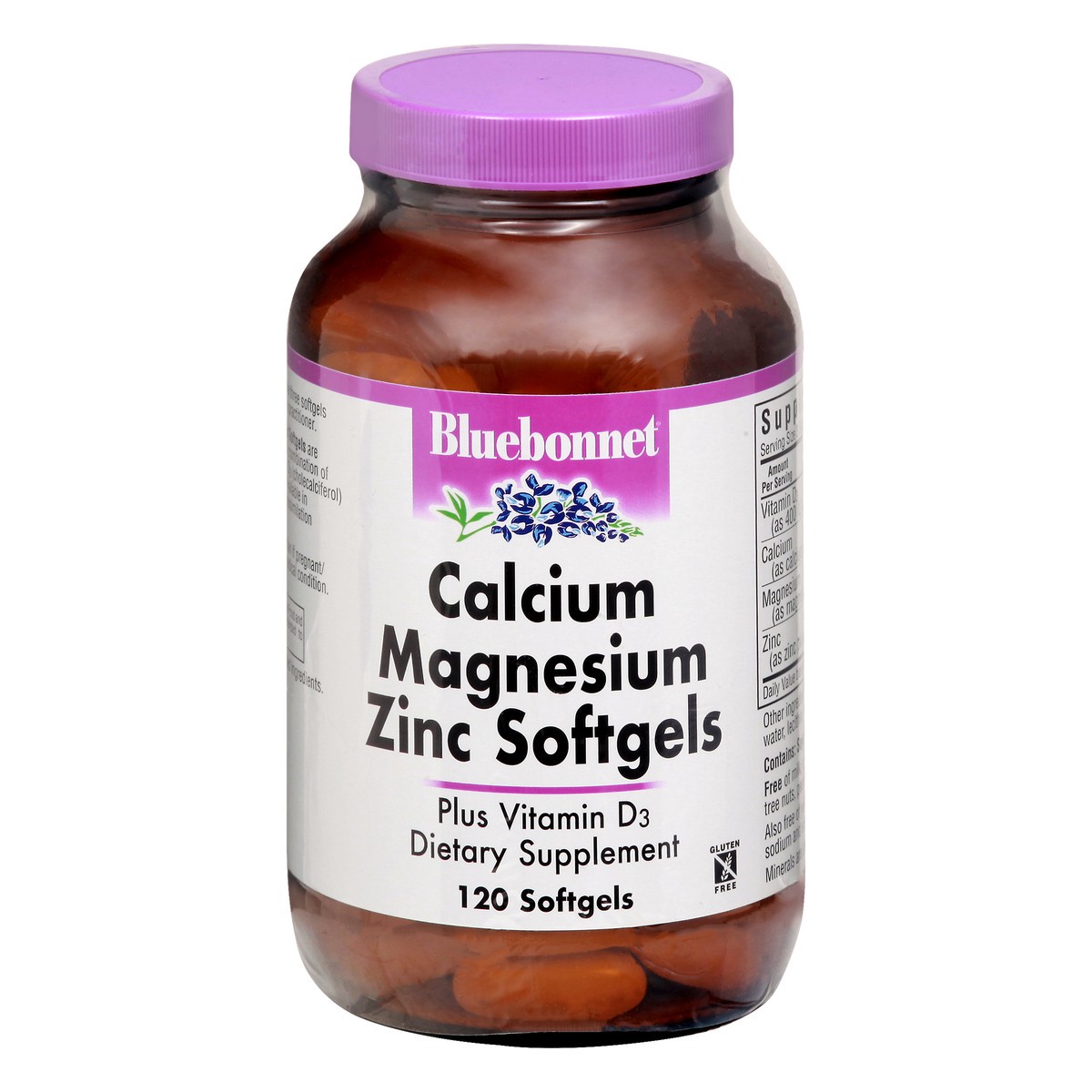slide 1 of 1, Bluebonnet Nutrition Calcium Magnesium Zinc, 120 ct