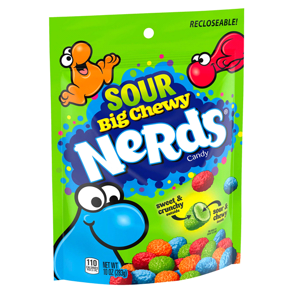 slide 26 of 29, Nerds Wonka Nerds Chewy Sour Stand Up Bag, 10 oz