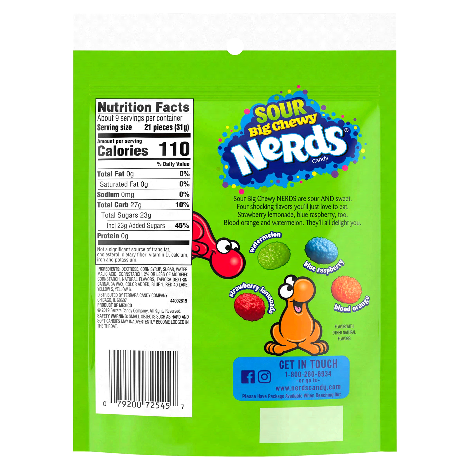 slide 25 of 29, Nerds Wonka Nerds Chewy Sour Stand Up Bag, 10 oz