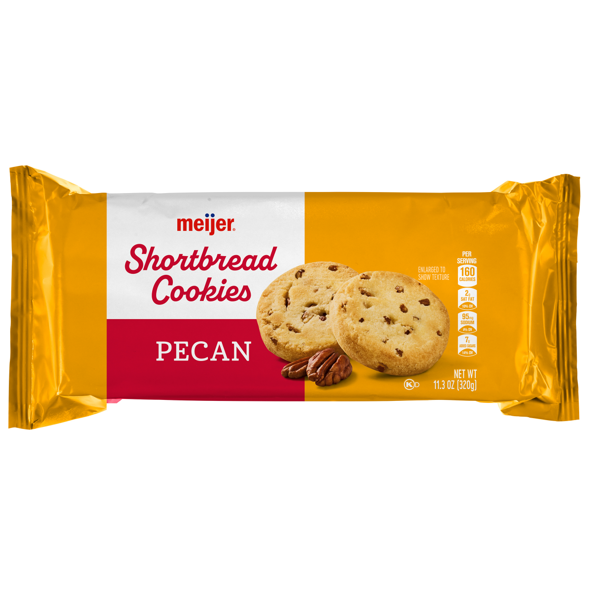 slide 1 of 9, Meijer Pecan Shortbread Cookie, 11.3 oz, 11.3 oz
