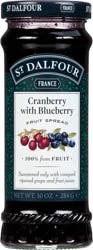 St. Dalfour Cranberry with Blueberry Fruit Spread 10 oz