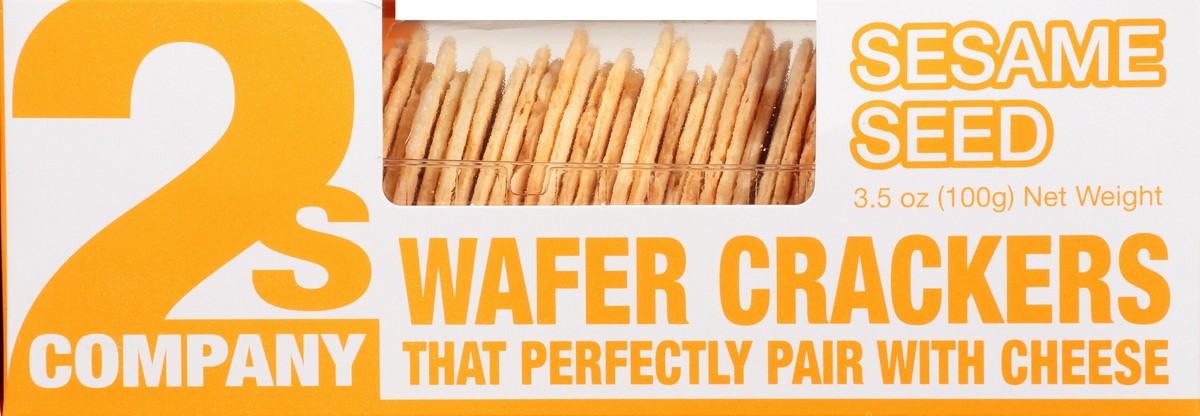 slide 5 of 9, 2s Company Crackers, Wafer, Sesame Seed, 3.5 oz
