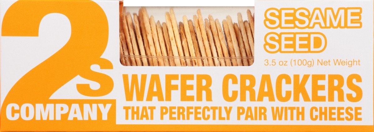 slide 6 of 9, 2s Company Crackers, Wafer, Sesame Seed, 3.5 oz