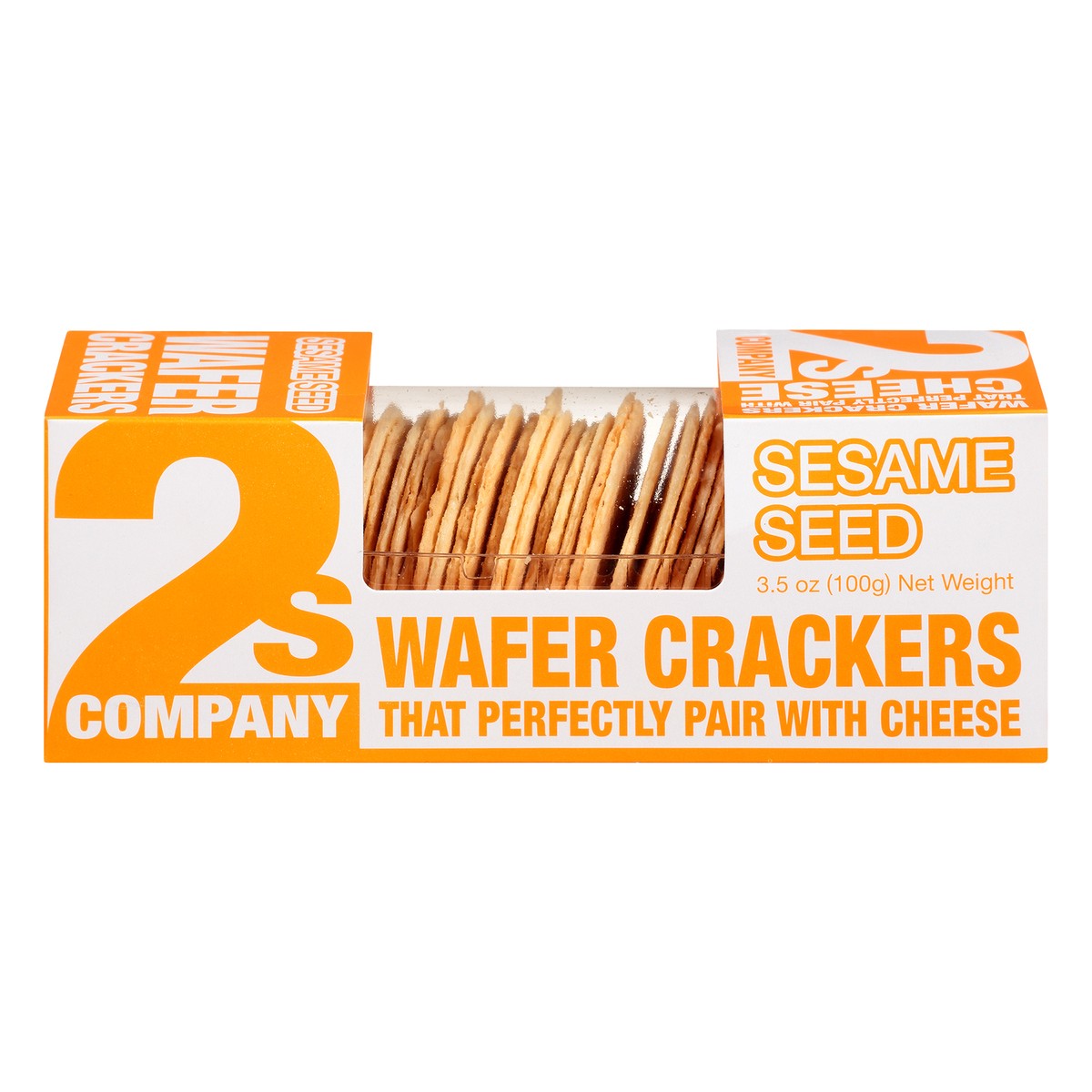 slide 1 of 9, 2s Company Crackers, Wafer, Sesame Seed, 3.5 oz