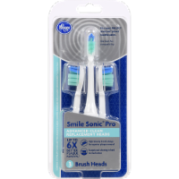 slide 1 of 1, Kroger Smile Sonic Pro Advanced Clean Replacement Brush Heads, 3 ct