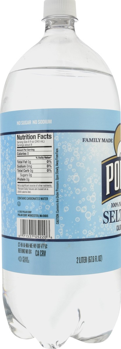 slide 6 of 9, Polar 100% Natural Seltzer - 2 liter, 2 liter