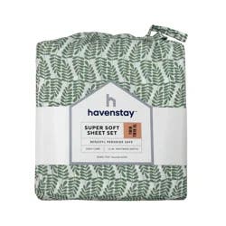 Havenstay Sheets, Twin/Twin XL, Green Fern