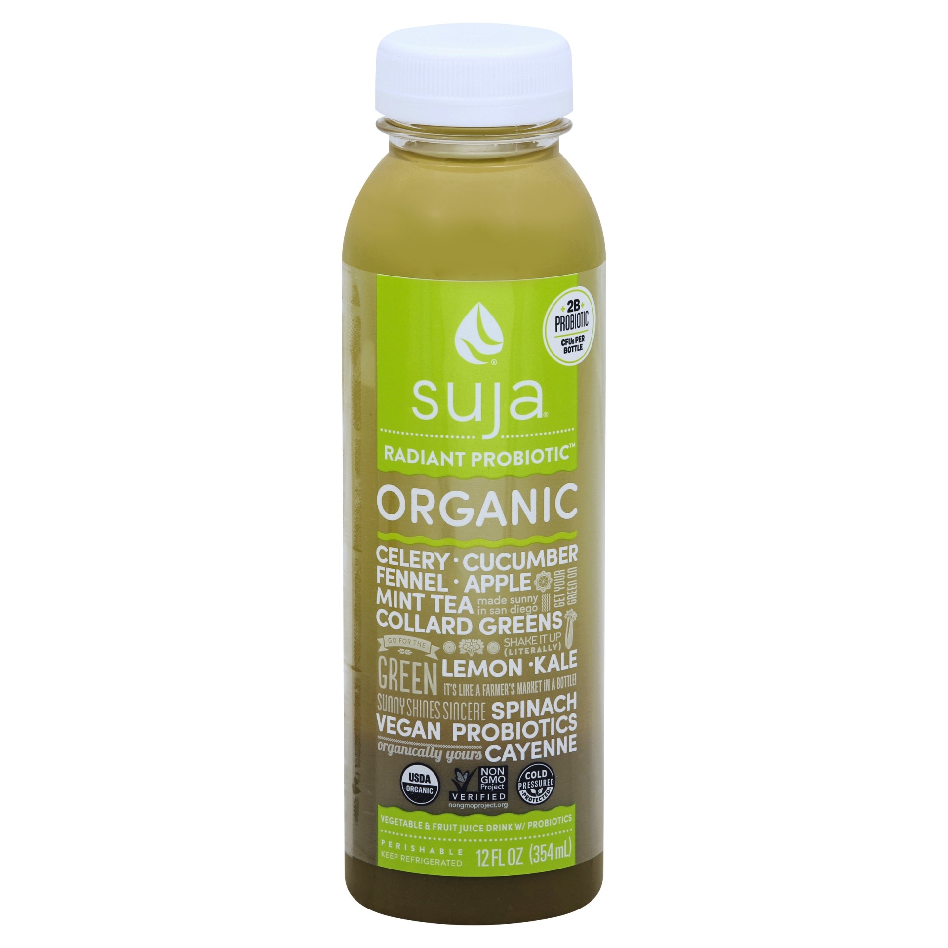 slide 1 of 4, Suja Radiant Organic Probiotic Fruit Juice - 12 fl oz, 12 fl oz